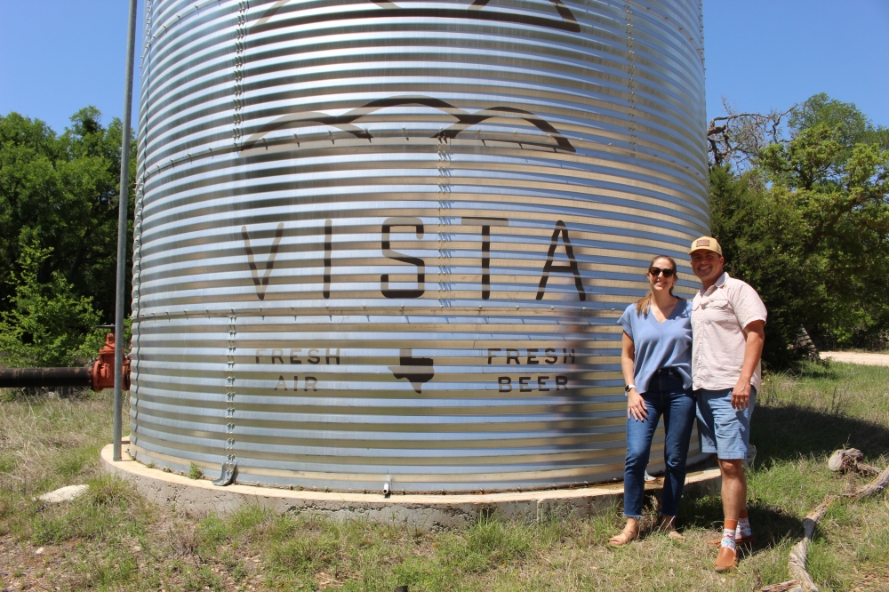 Vista Brewing owners Karen and Kent Killough have voiced support for groundwater conservation in their Hays County region, as their brewing business relies heavily on reliable water availability, Kent said. (Elisabeth Jimenez/Community Impact)