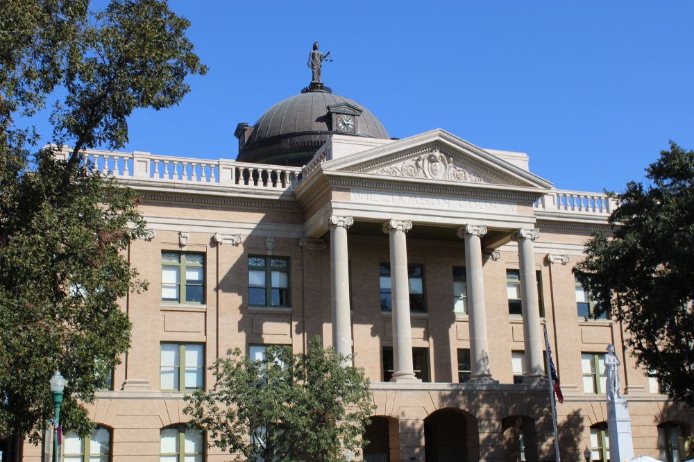 The Williamson County Courthouse was built in 1911 and was named as a Texas Historic Landmark in 1988. (Anna Maness/Community Impact)