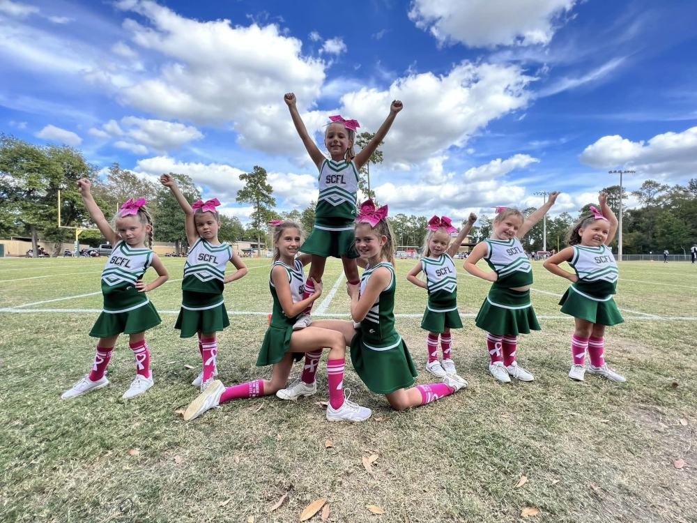 Kids cheerleading in Houston