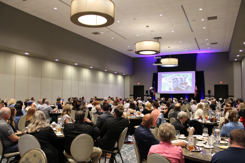 The Georgetown Chamber of Commerce luncheon was held at the Sheraton Austin Georgetown Hotel & Conference Center. (Anna Maness/Community Impact)