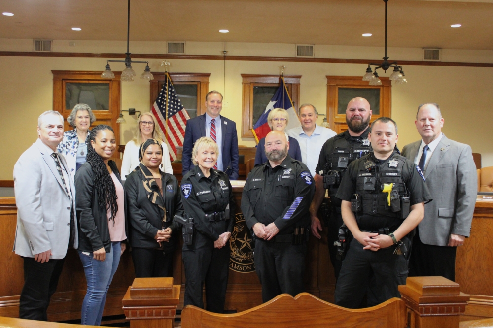 At a May 6 Williamson County Commissioners Court meeting, officials signed a proclamation recognizing May 4-10 as National Correctional Officers Week. (Anna Maness/Community Impact)