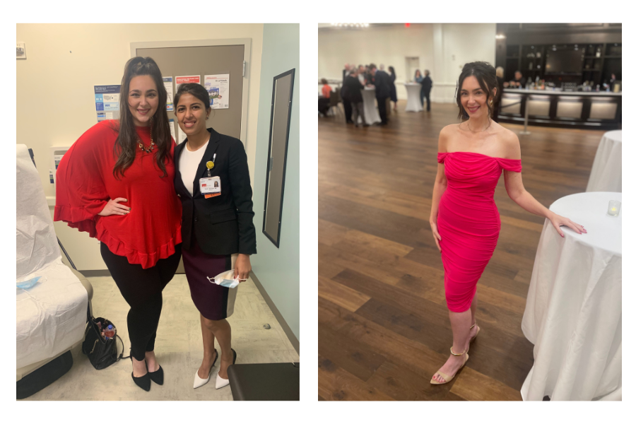 Lauren Burkhalter before and after photos from vertical sleeve gastrectomy procedure at UTMB Health