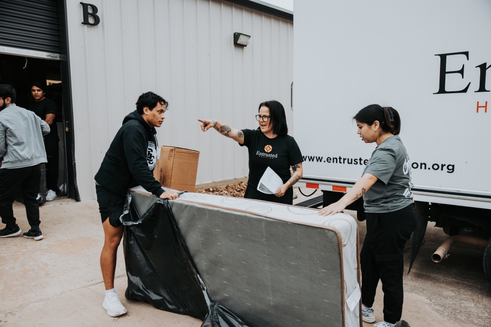 Entrusted Houston supports local foster care families with furniture, clothing and other supplies to help them thrive. (Courtesy Entrusted Houston)