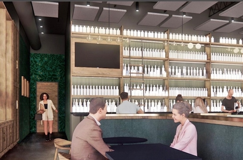Juniper Cocktails & Kitchen is set to open in downtown Georgetown this summer. (Rendering courtesy Amy Silva with Pillar Architecture Studio)