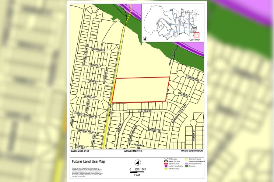 City Council approved a zoning change for the property at 551 Private Road 920, calling Single Family Suburban the highest and best use for the property. (Courtesy City of Leander)