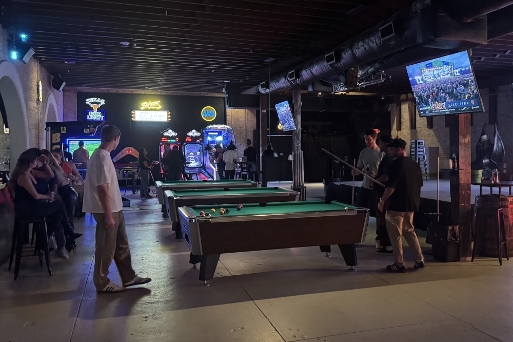 Owned by Bob Woody and operated by Scott Yancy and Vernon Pullin, the Coppertank Pool Hall offers guests 13 pool tables, a bar and more. (Courtesy Coppertank Pool Hall)