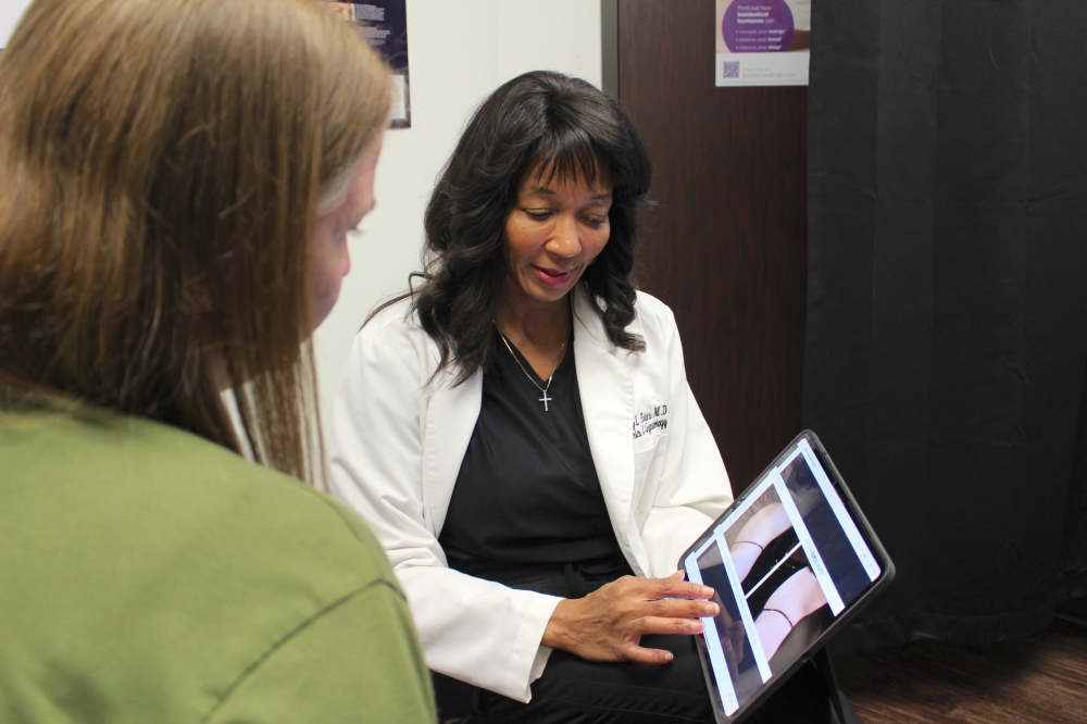 Dr. Kimberly Evans (right), who founded Sugar Land Med Spa in 2014, has been a practicing physician for over two decades. (Kelly Schafler/Community Impact)