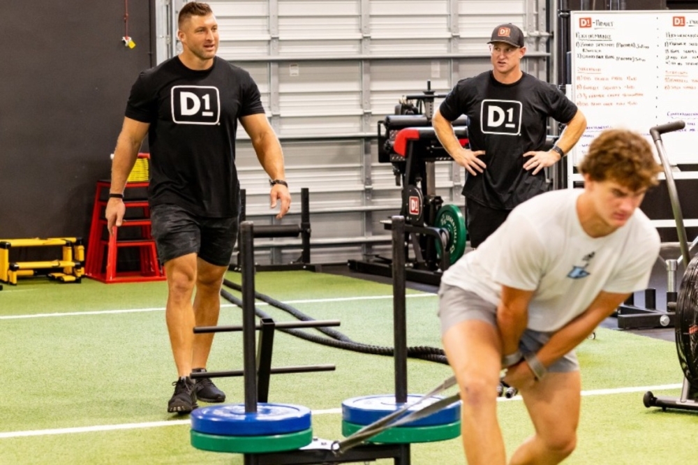 The athletic training facility offers strength and conditioning training for athletes of all ages. (Courtesy D1 Training)