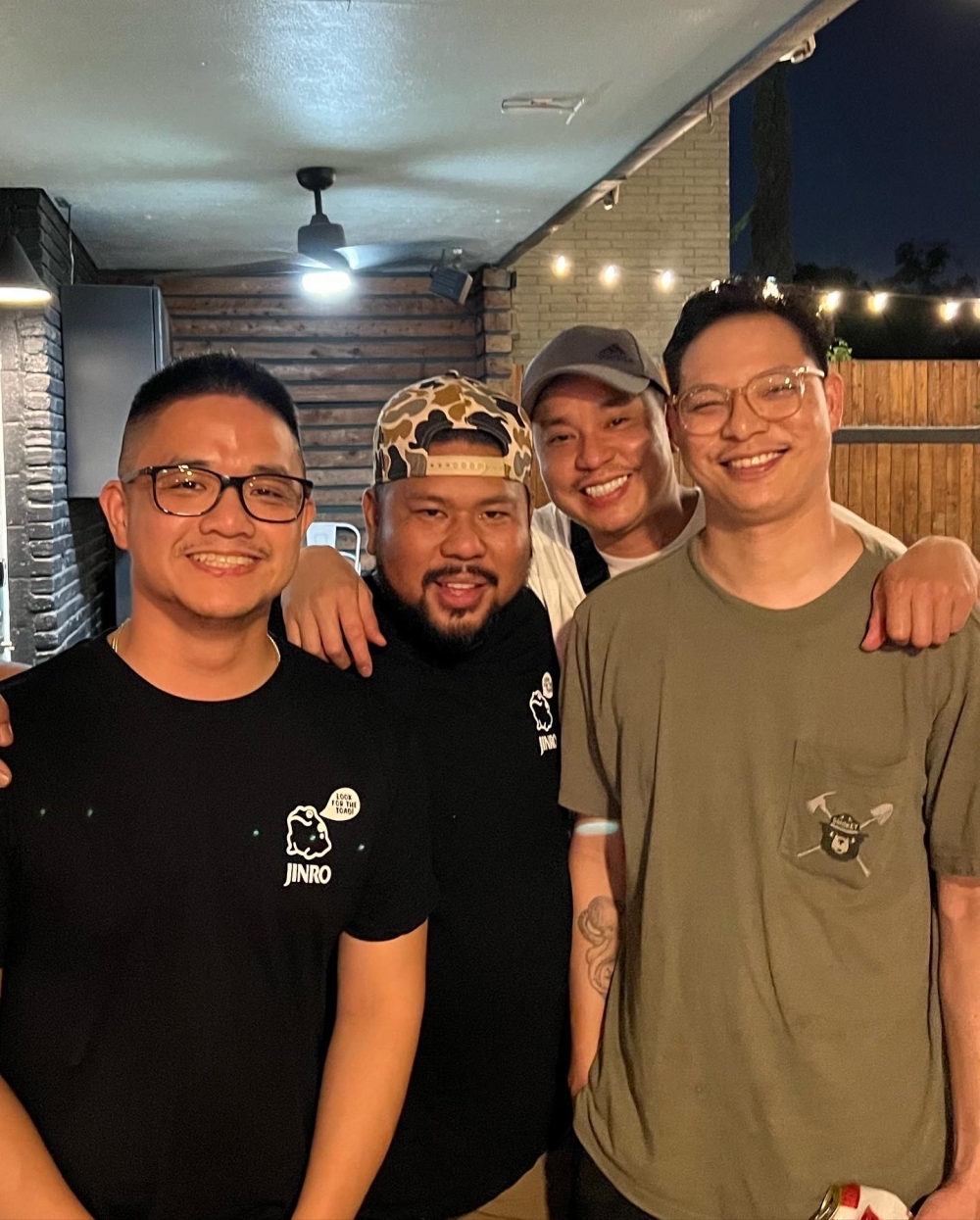 Chef and owner Joseph Manglicmot, second from left, opened La Cabra, in May and said he aims to have a curated menu in collaboration with other Houston chefs. (Courtesy Michael Ma)