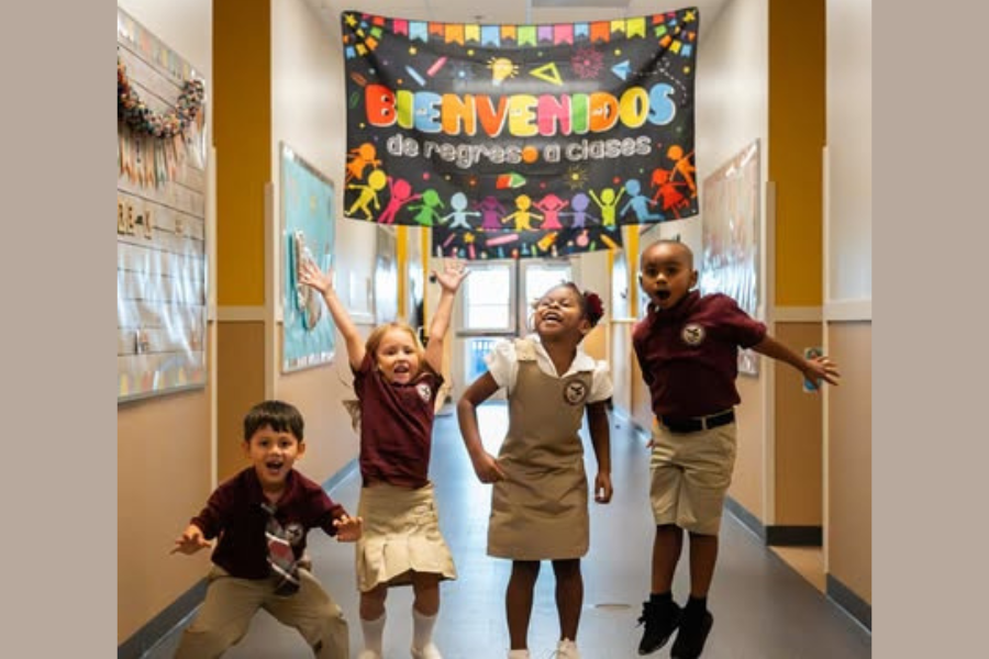 Students in charter school in Houston learn about Spanish culture