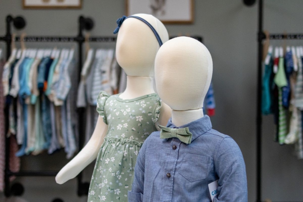 Mannequins display new clothes available to clients in the Baby Boutique at Adira Clinic. Supplies at the Baby Boutique include donated diapers, wipes, clothing, cribs, strollers and car seats. (Courtesy Adira Clinic)