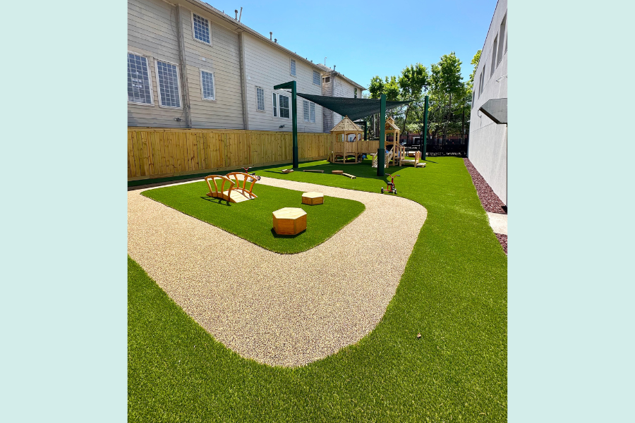 Playground at after school care in Houston