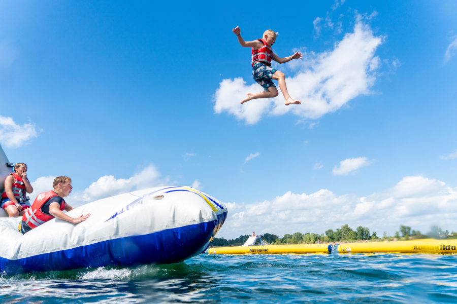 People doing water activities in New Braunfels