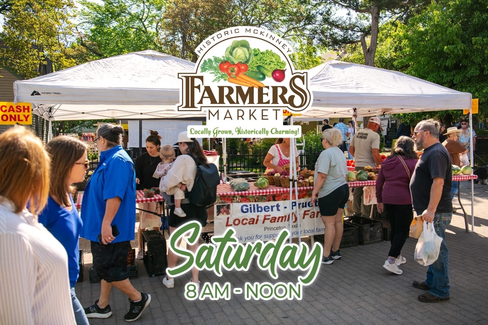 Flyer for farmers market in McKinney