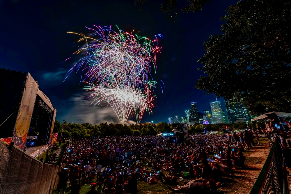 The Freedom Over Texas celebration finishes with a musically choreographed fireworks finale. (Courtesy Richard Carson)
