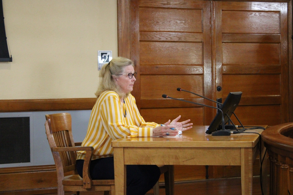 Kathy Pierce is the Precinct 2 executive assistant and chair of the Williamson County Behavioral Task Force. Pierce schedules regular meeting with law enforcement, county staff and other parties affected by mental health in the area. (Anna Maness/Community Impact)