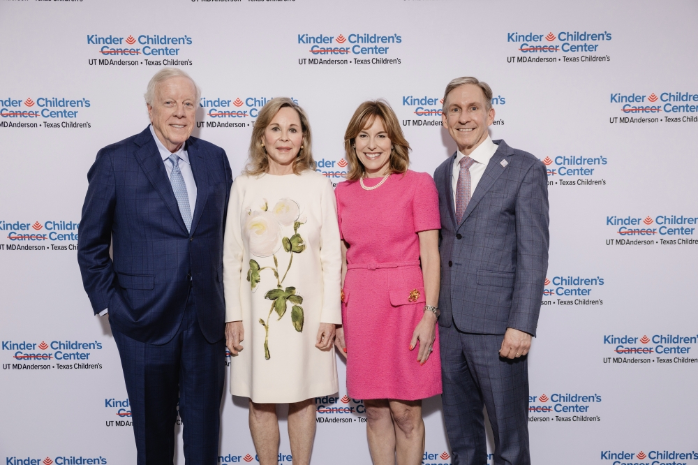 From left: Rich Kinder, Nancy Kinder, Debra Sukin and Peter WT Pisters. (Courtesy Jenny Antill)