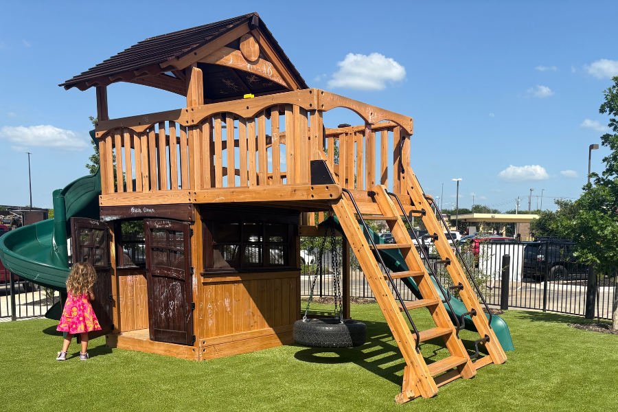 Playground at restaurant with playground in hutto