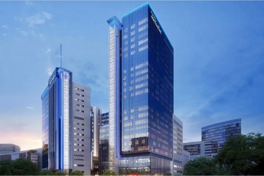 Houston Methodist's Centennial Tower is slated to open in 2027. (Rendering courtesy Houston Methodist)