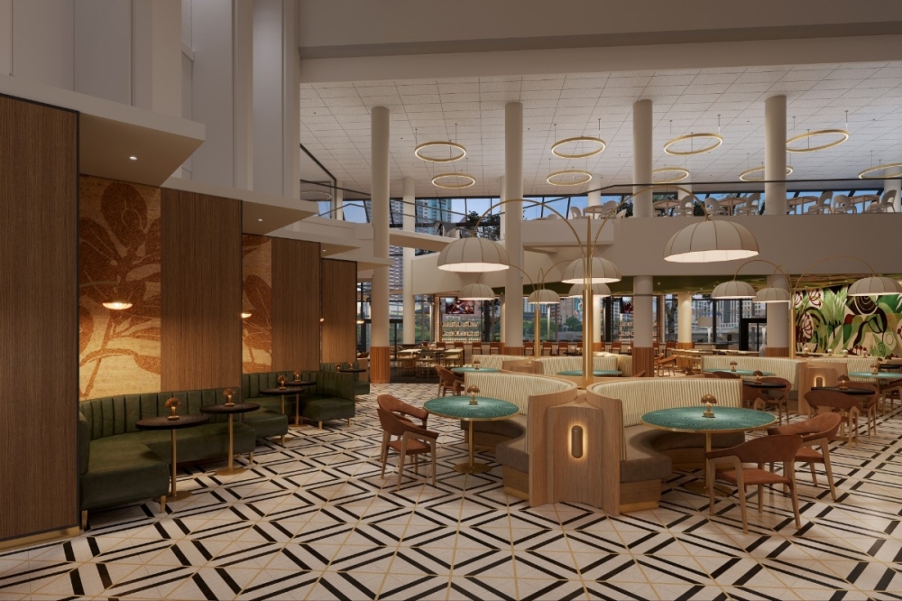 Hyatt Regency Austin will add the Ripple & Roots restaurant to the hotel during renovations. (Rendering courtesy Hyatt Regency Austin)