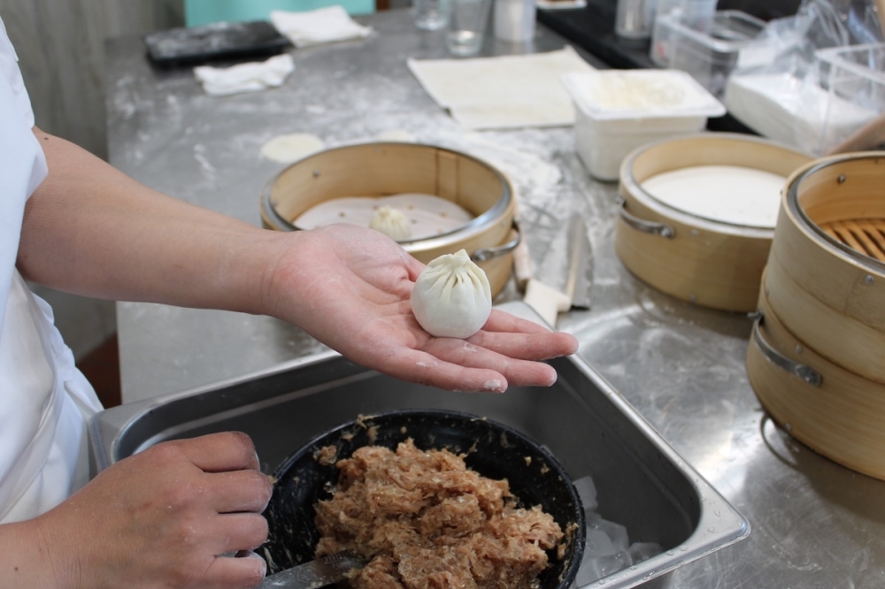 Dumplings are made fresh daily at Duck & Dumplings. (Andrew Creelman/Community Impact)