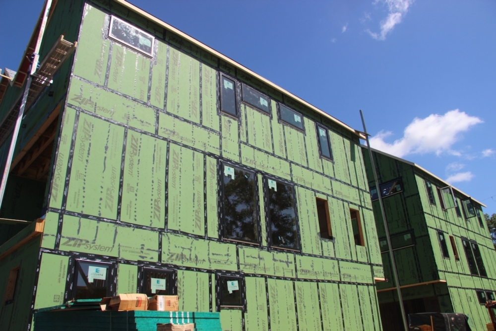 Mira includes some of the largest affordable spaces in the city, with two four-bedroom townhomes that will be sold to families earning below Austin's median family income. (Ben Thompson/Community Impact)