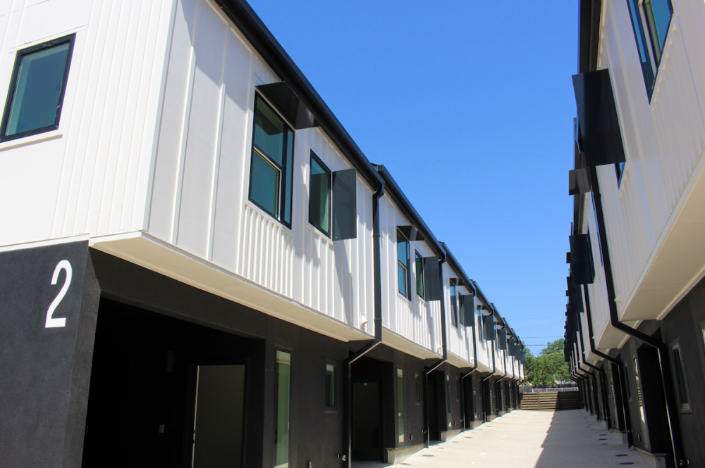 The Industry SOMA townhome development includes over 20 homesites with two available floor plans. (Elisabeth Jimenez/Community Impact)