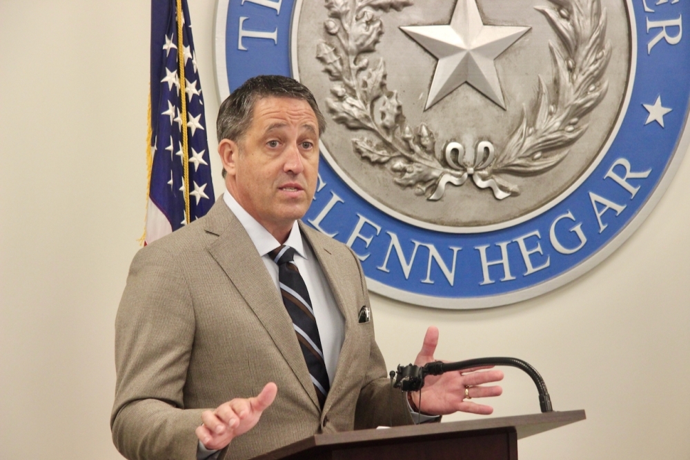 Texas Comptroller Glenn Hegar is departing the state financial office to serve as chancellor of the Texas A&M University system. (Ben Thompson/Community Impact)