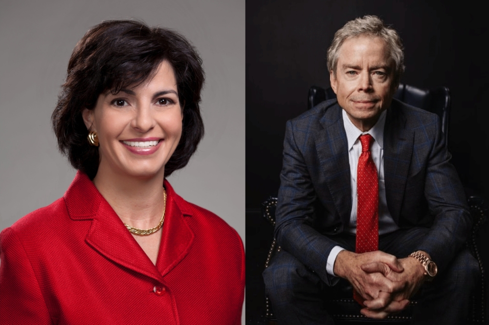 Texas Railroad Commission chair Christi Craddick and former state Sen. Don Huffines are running for Texas Comptroller in the 2026 election. (Photos courtesy Christi Craddick for Comptroller, Don Huffines Campaign)