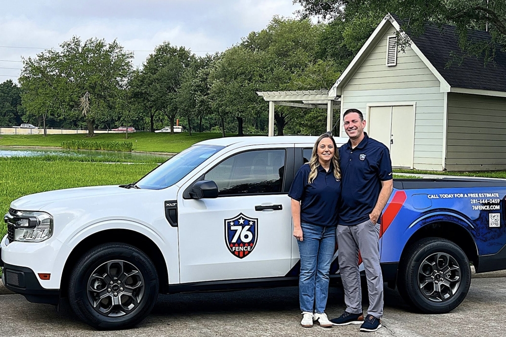 Regional developers Cale and Ashley Dillingham are bringing 76 Fence to the Houston area. (Courtesy 76 Fence)