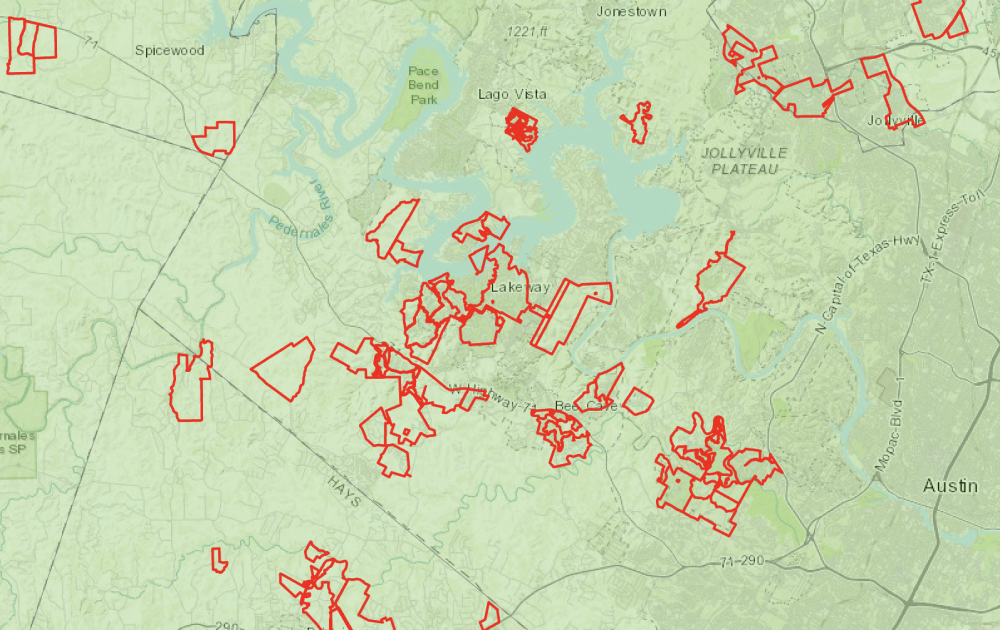 There are at least 36 established MUDs in the Lake Travis-Westlake region. (Courtesy TCEQ)