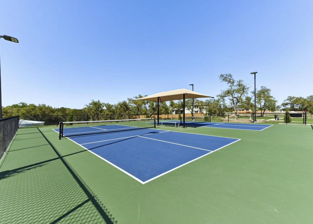Pickleball courts in neighborhood with new homes for sale in Georgetown