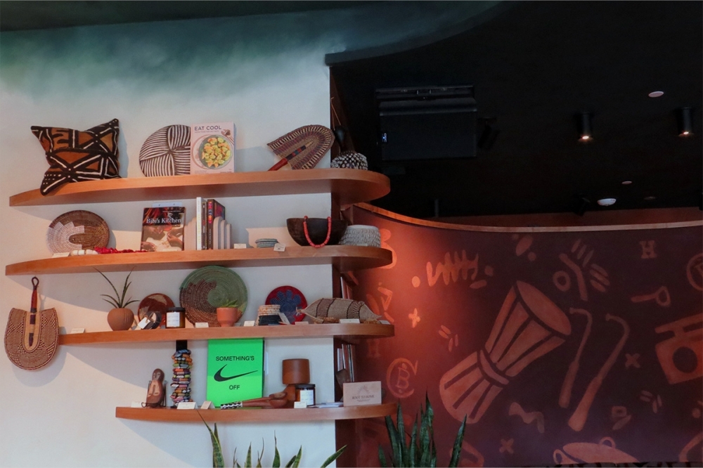 ChopnBlok features numerous artifacts to help showcase West African culture. (Kevin Vu/Community Impact Newspaper)