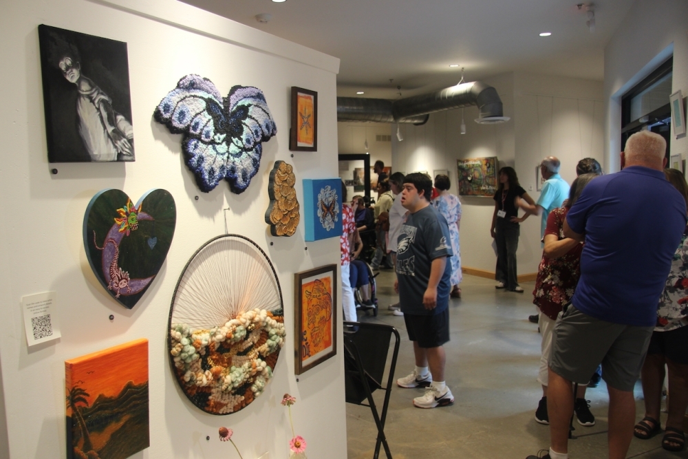 Live Make Apartments includes a public art gallery. (Ben Thompson/Community Impact)