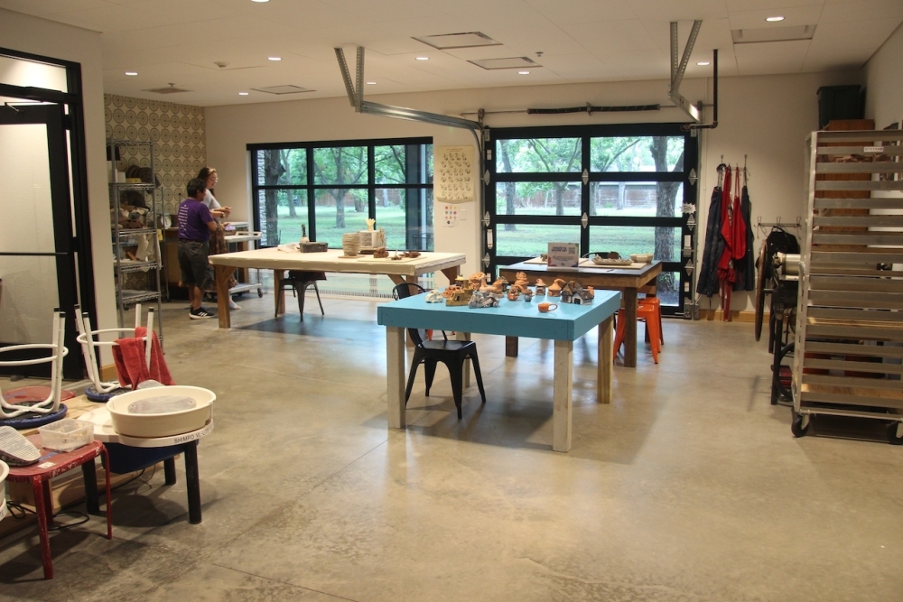 Live Make Apartments includes classroom and art studio spaces. (Ben Thompson/Community Impact)