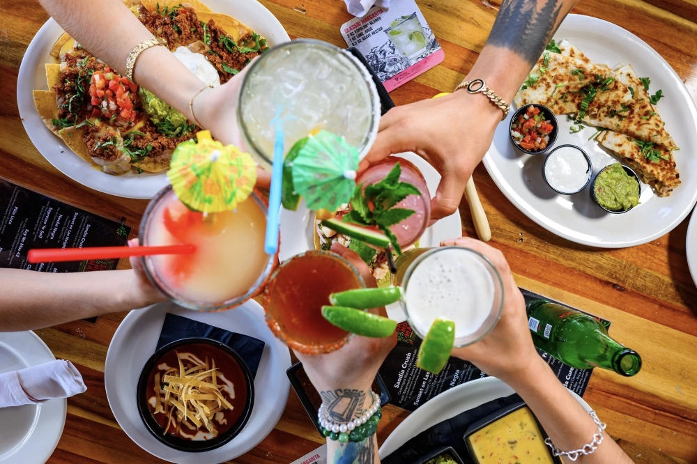 The restaurant also offers a variety of signature cocktails, including margaritas. (Courtesy Say No Mas)
