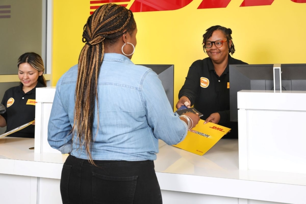 The DHL Express ServicePoint retail center provides shipping to more than 220 countries and territories, as well as almost anywhere in the U.S., the release states. (Courtesy DHL)