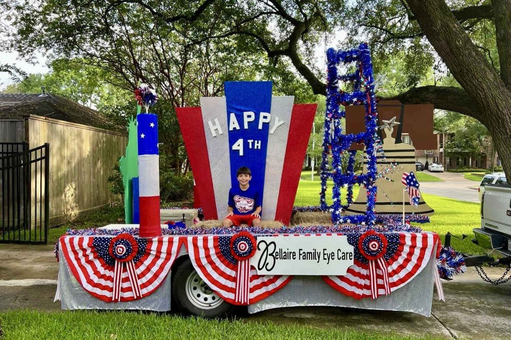 The Bellaire Independence Day Parade & Festival includes homemade floats. (Courtesy Bellaire via Facebook)