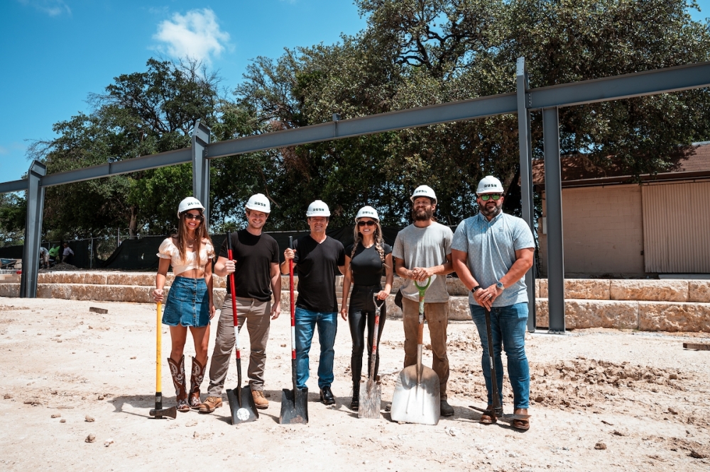 The Rush team broke ground on the project at 10037 Menchaca Road, Austin. (Courtesy Rush)