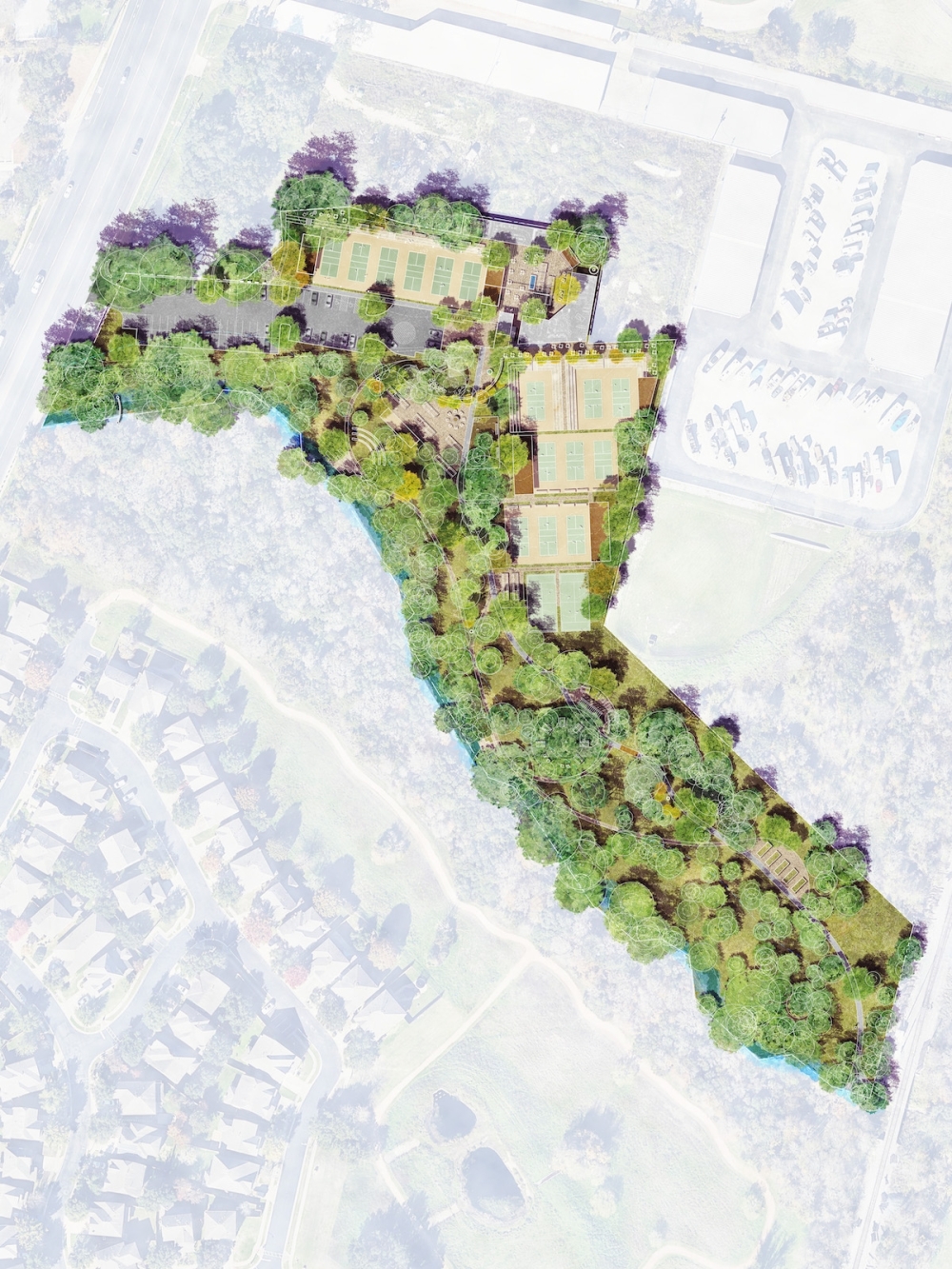 The Rush nature reserve backs up to Slaughter Creek, just north of the Sweetwater Glen neighborhood. (Courtesy Rush)