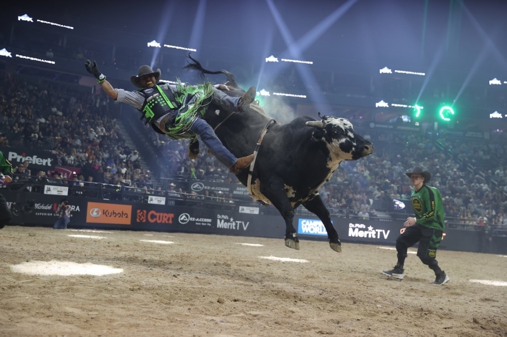 during the second round at the PBR Teams Championship in Las Vegas, NV. (Courtesy Bull Stock Media)