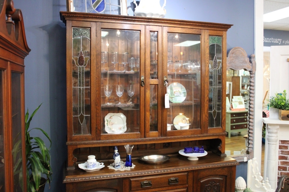 An antique, 18th century European Hutch imported from England is being sold at The Sanctuary. (Andrew Creelman/Community Impact)