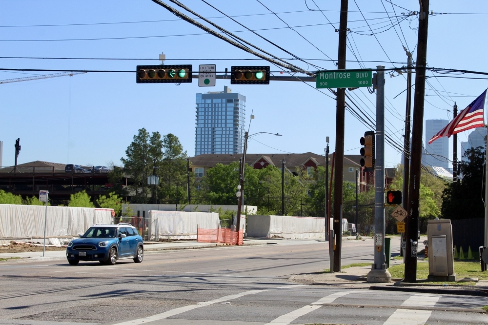 Construction for the first phase of Montrose Boulevard started in late March, with an estimated completion date set for the second quarter of 2026. (Cassandra Jenkins/Community Impact)