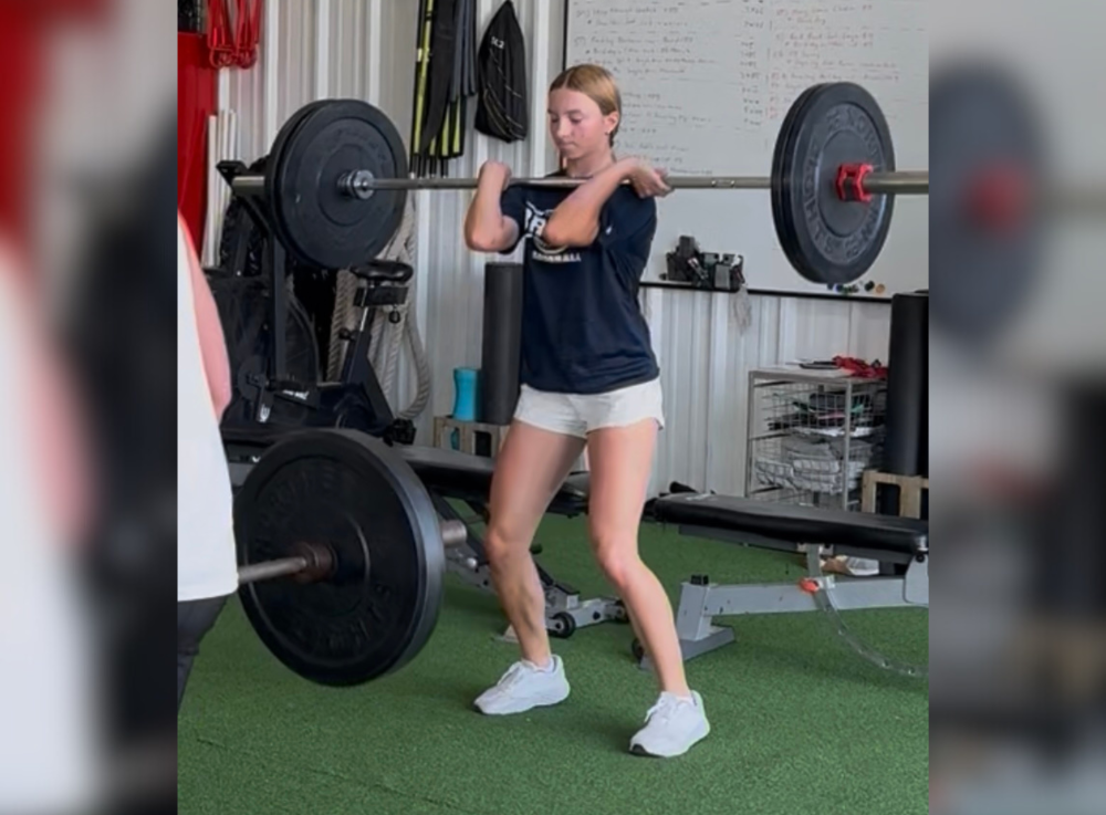 Athlete lifting weights at best gym in Celina