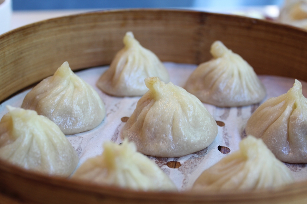 The Kurobuta Pork Soup Xiao Long Bao (8 Pcs) ($12) is a customer favorite at Mimi Garden. (Jovanna Aguilar/Community Impact)