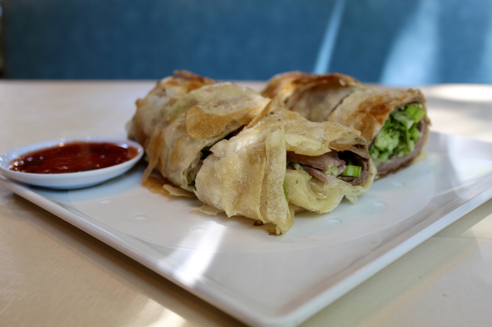 The Crispy Beef Rolls (6Pcs) ($11) are a staple at Mimi Garden. (Jovanna Aguilar/Community Impact)
