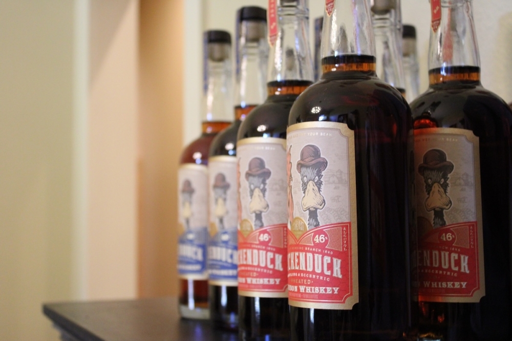 The winery also offers its own brand of whiskey, a unique trait that makes it stand out, owner Bob Young said. (Andrew Creelman/Community Impact)