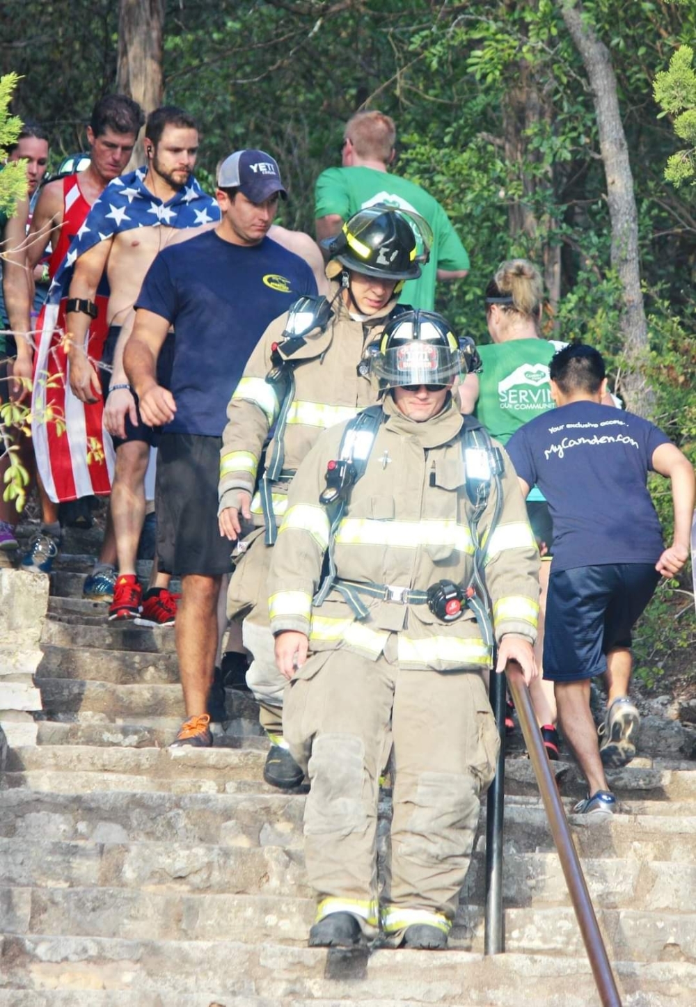 South Austin Fitness will host its 9/11 memorial climb at Mount Bonnell on Sept. 11. (Courtesy South Austin Fitness)