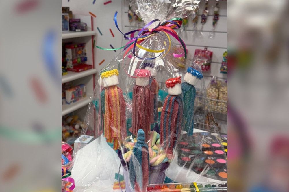 Southern Sweets Candy Company is well-known for their candy kabobs, which include a selection of candies on skewers. (Judy LeBas/Community Impact)
