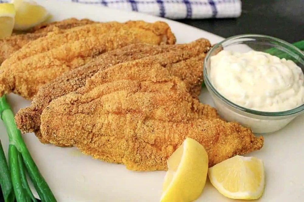 Griffs Irish Pub serves a catfish plate on Fridays for lunch or dinner for $9.99, including green beans and homemade tartar sauce. (Griffs Irish Pub via Facebook)
